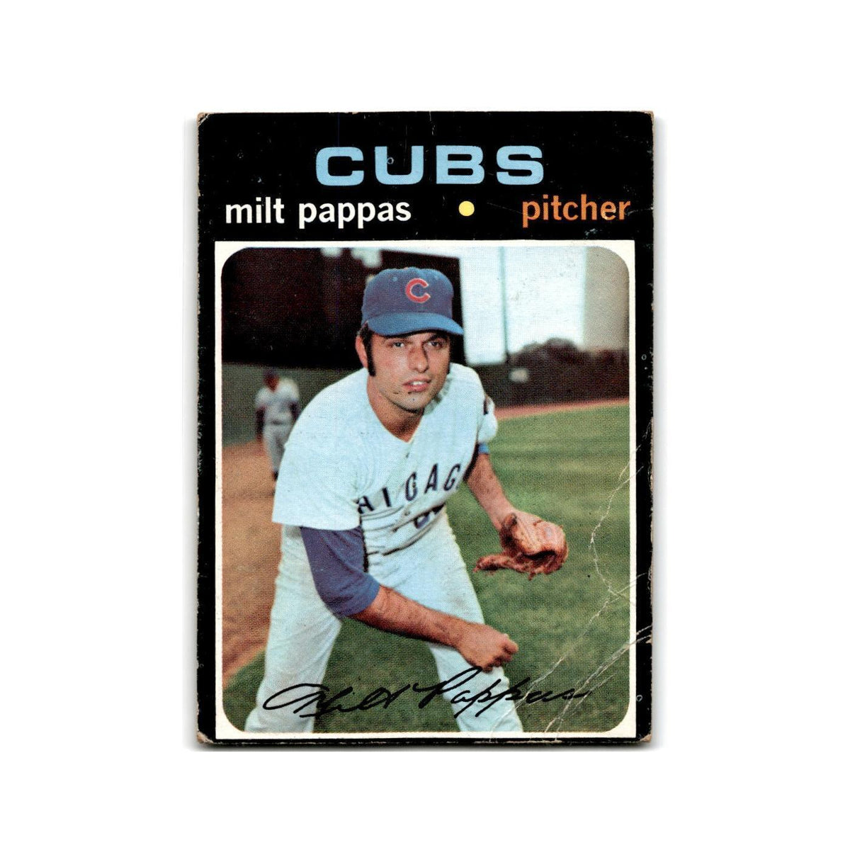 Milt Pappas 1971 Topps #441 Chicago Cubs Baseball Card Poor