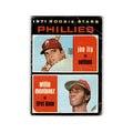 Phillies Rookies - Joe Lis Willie Montanez Rookie 1971 Topps #138 Phillies Poor