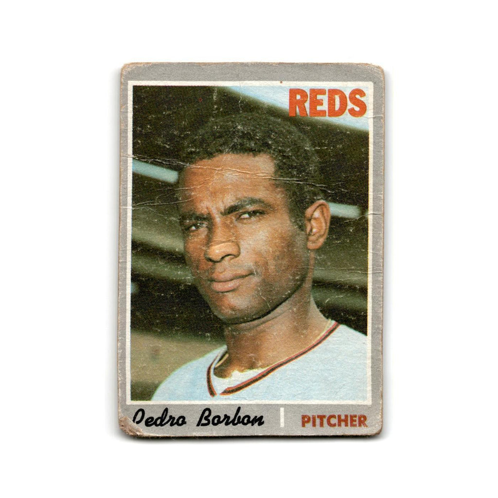 Pedro Borbon Rookie 1970 Topps #358 Cincinnati Reds Baseball Card Poor