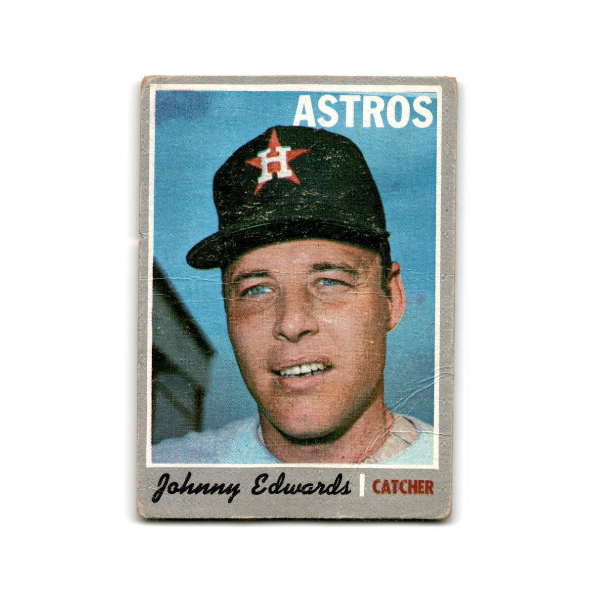 Johnny Edwards 1970 Topps #339 Houston Astros Baseball Card Poor
