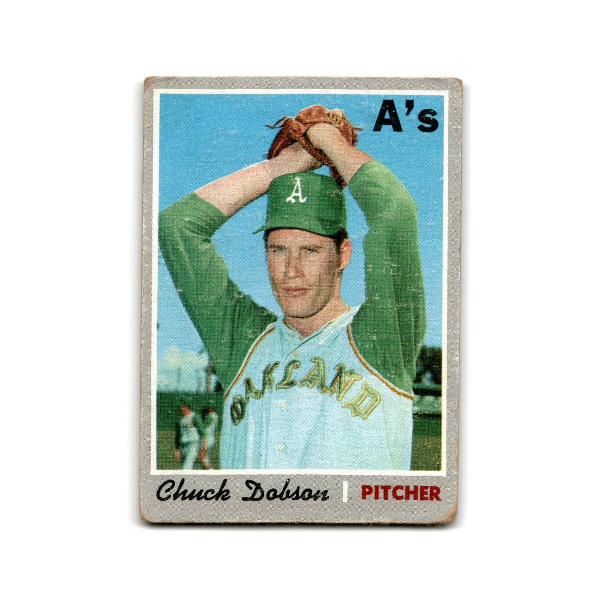 Chuck Dobson 1970 Topps #331 Oakland Athletics Baseball Card Poor