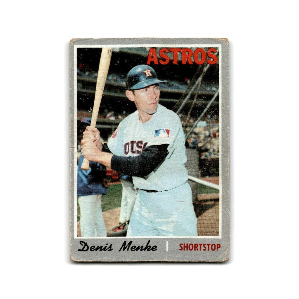 Denis Menke 1970 Topps #155 Houston Astros Baseball Card Poor