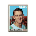 John Donaldson 1970 Topps #418 Seattle Pilots Baseball Card Poor