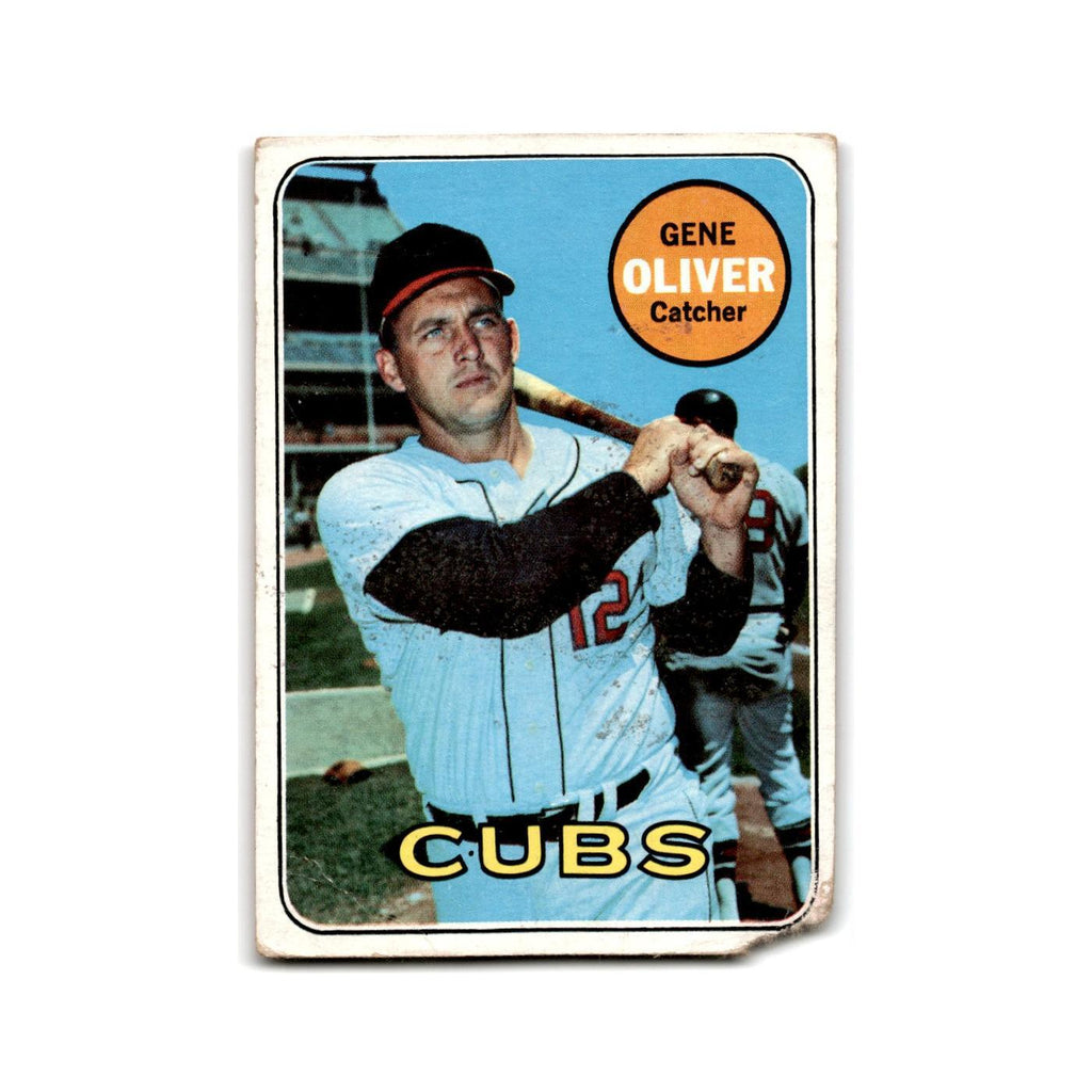 Gene Oliver 1969 Topps #247 Chicago Cubs Baseball Card Poor