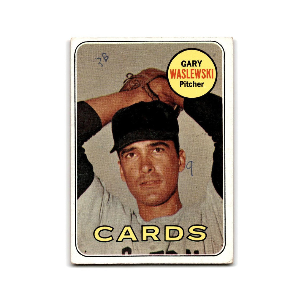 Gary Waslewski Rookie 1969 Topps #438 St. Louis Cardinals Baseball Card Poor