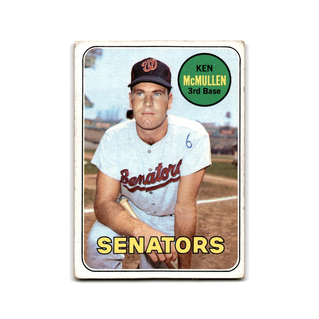 Ken McMullen 1969 Topps #319 Washington Senators Baseball Card Poor