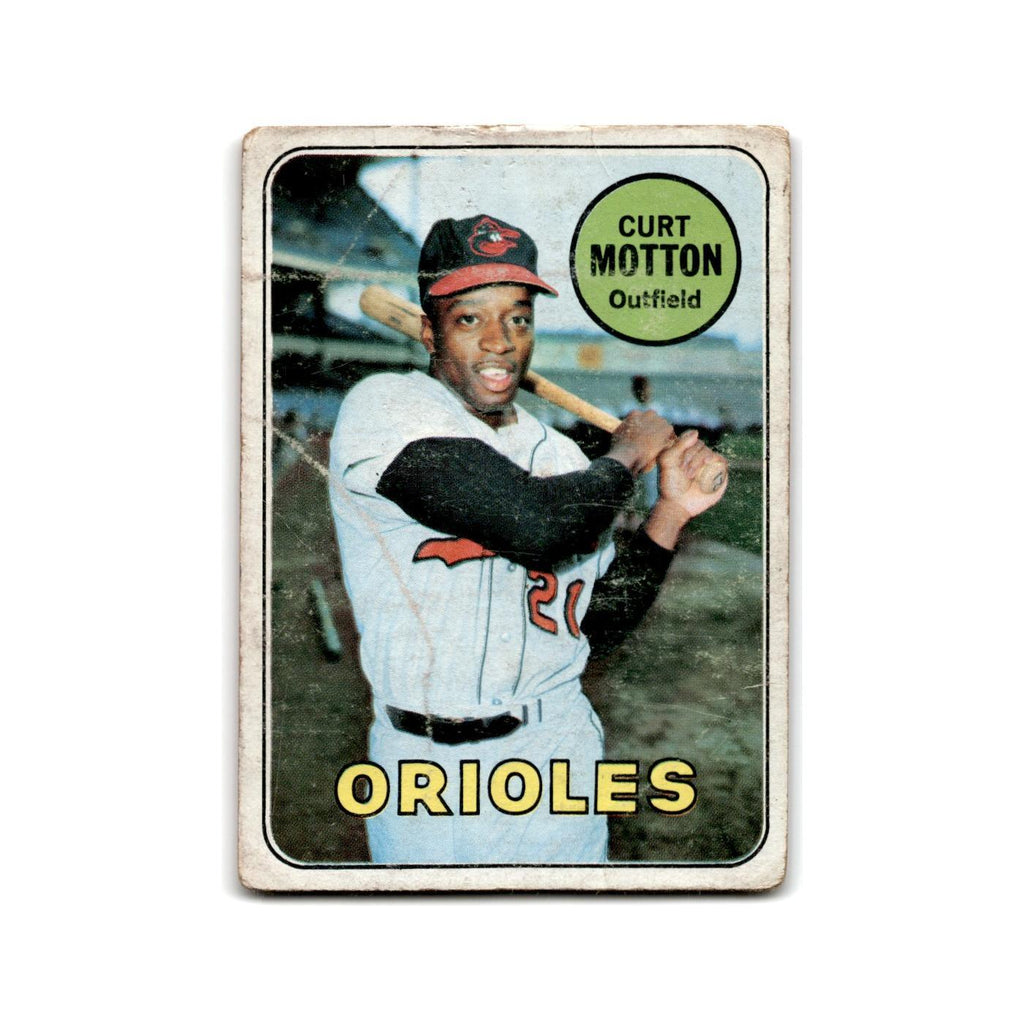 Curt Motton 1969 Topps #37 Baltimore Orioles Baseball Card Poor