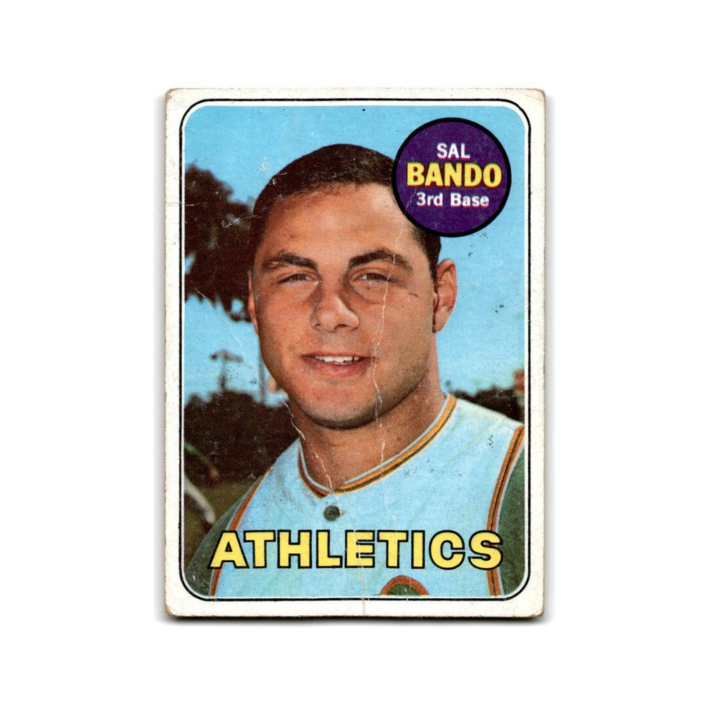 Sal Bando 1969 Topps #371 Oakland Athletics Baseball Card Poor