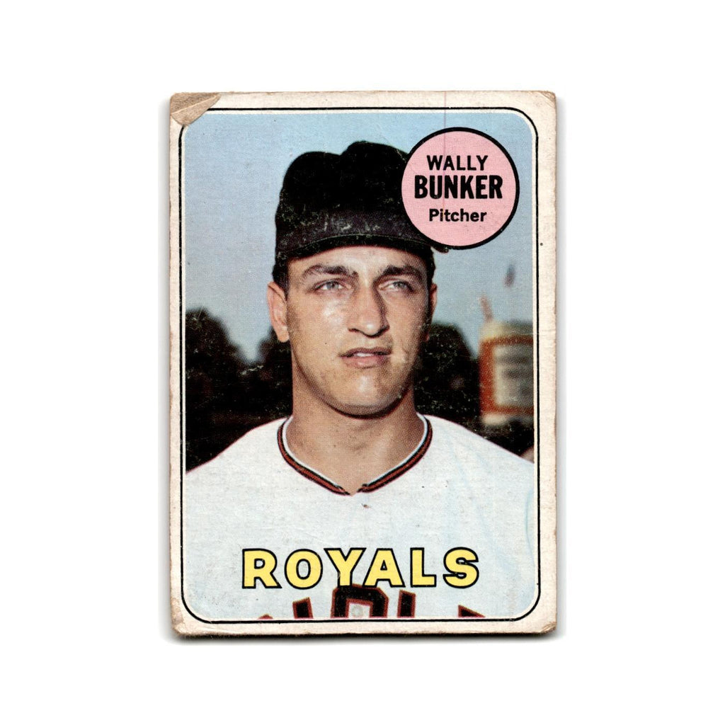 Wally Bunker 1969 Topps #137 Kansas City Royals Baseball Card Poor