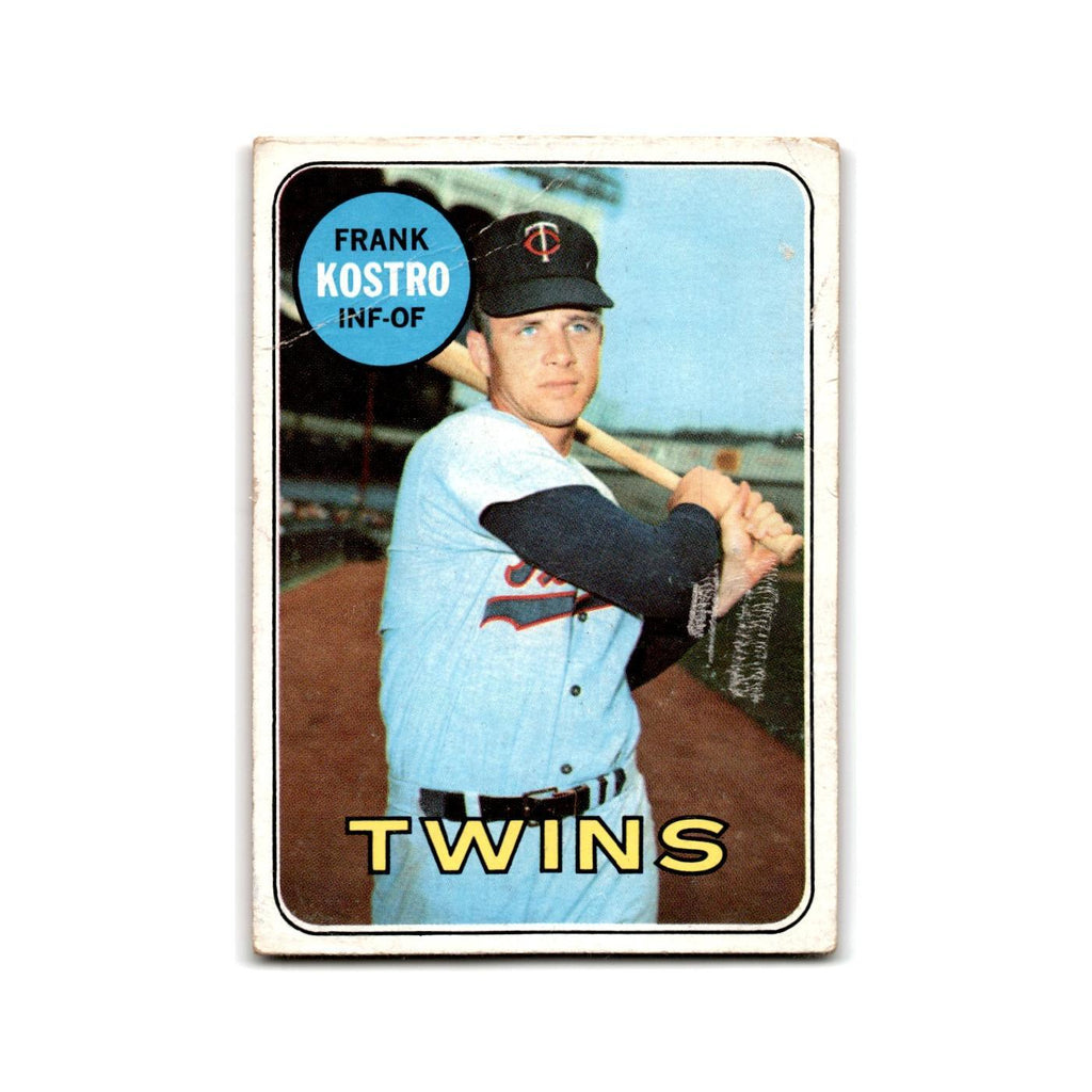 Frank Kostro 1969 Topps #242 Minnesota Twins Baseball Card Poor