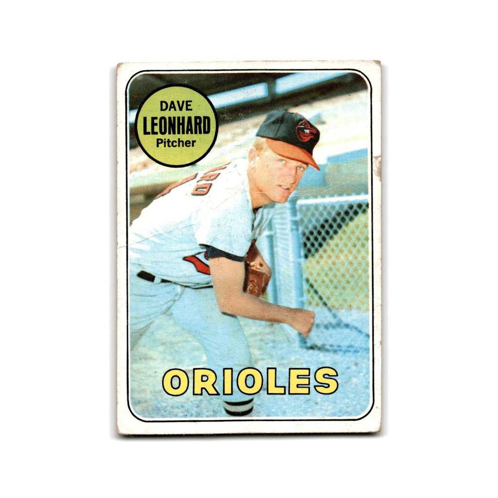 Dave Leonhard 1969 Topps #228 Baltimore Orioles Baseball Card Poor