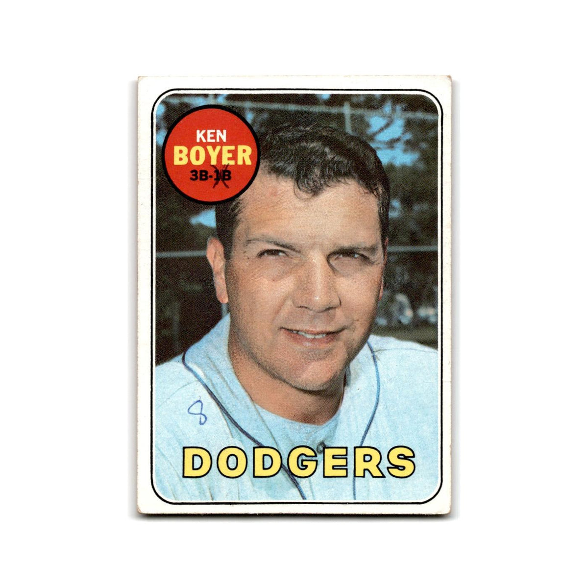Ken Boyer 1969 Topps #379 Los Angeles Dodgers Baseball Card Poor