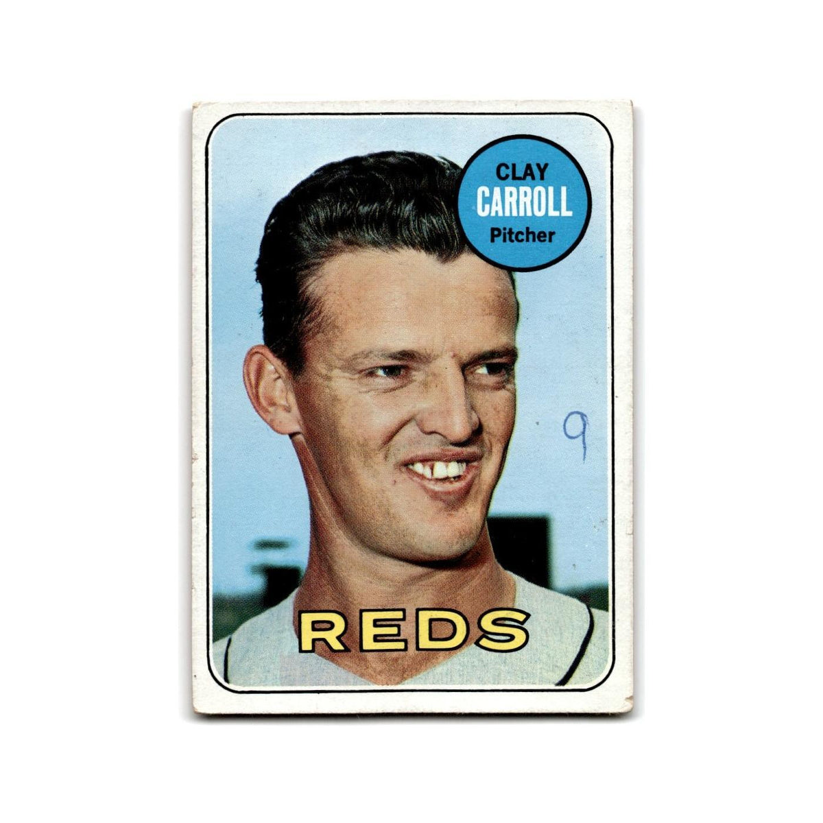 Clay Carroll 1969 Topps #26 Cincinnati Reds Baseball Card Poor