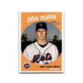 John Maine 2008 Topps Heritage #107 New York Mets Baseball Card NM