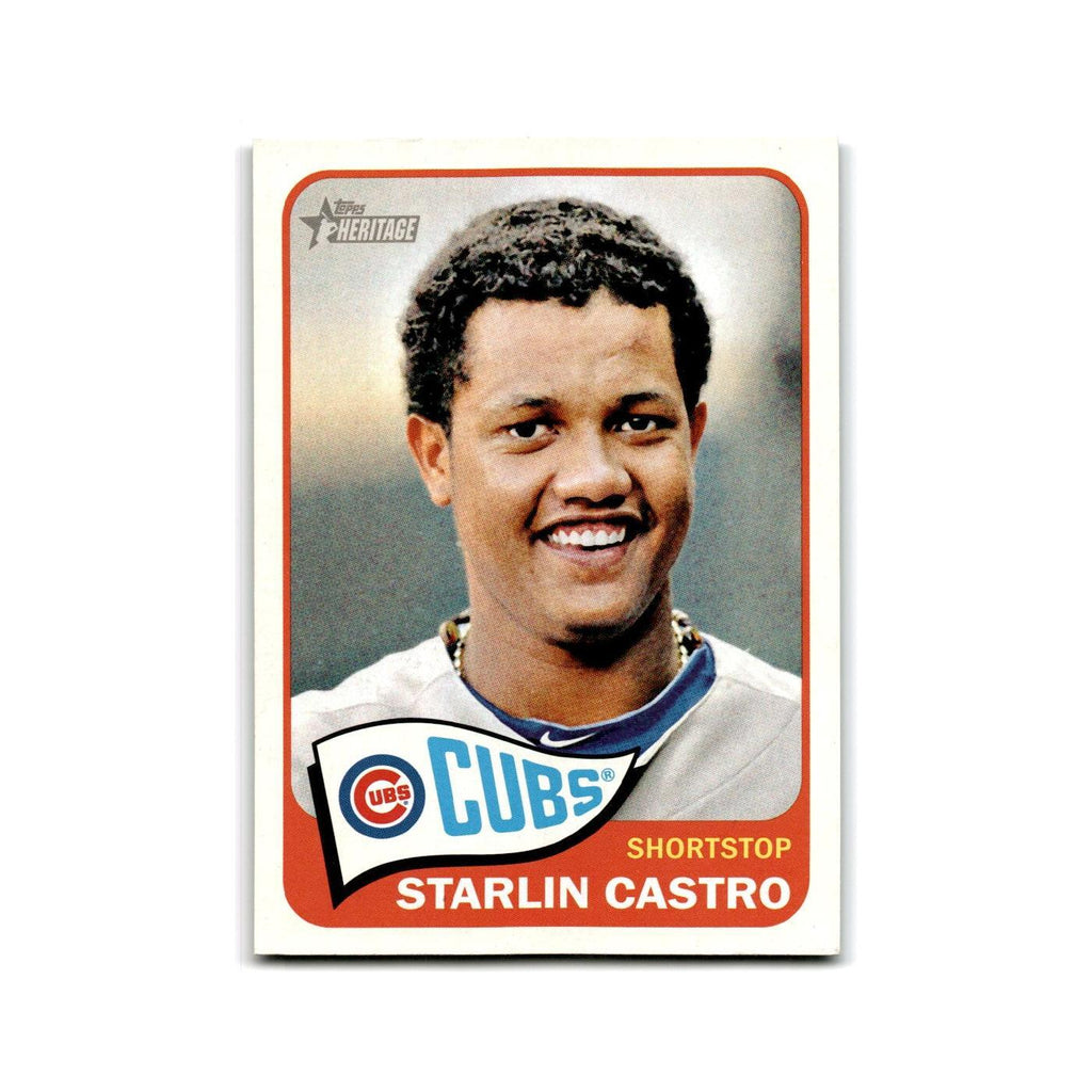 Starlin Castro 2014 Topps Heritage #110 Chicago Cubs Baseball Card NM