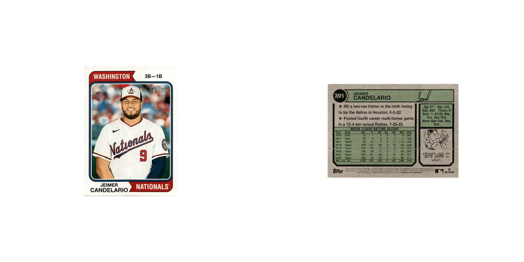 Jeimer Candelario 2023 Topps Heritage  #391 Washington Nationals NM