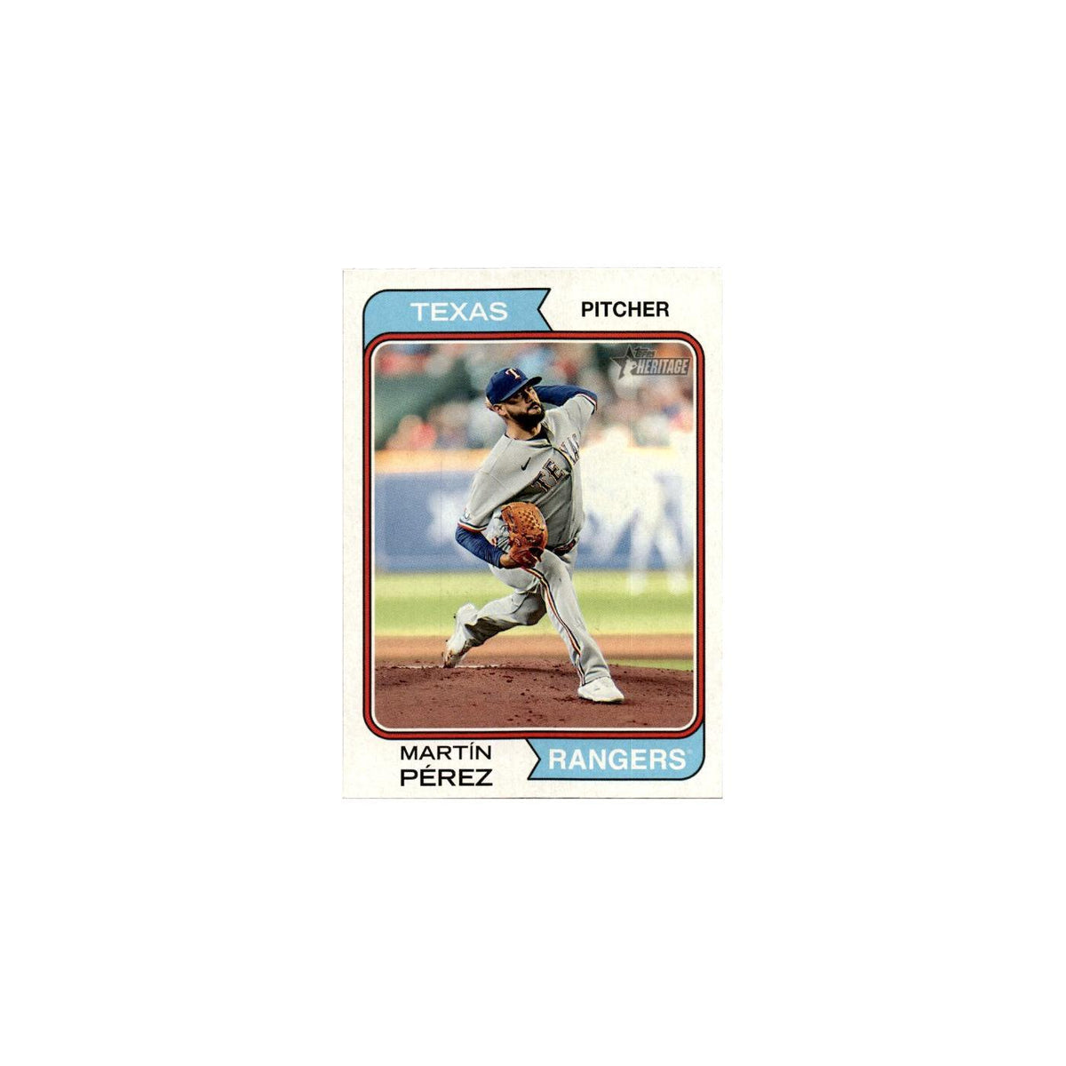 Martín Pérez 2023 Topps Heritage  #298 Texas Rangers Baseball Card NM