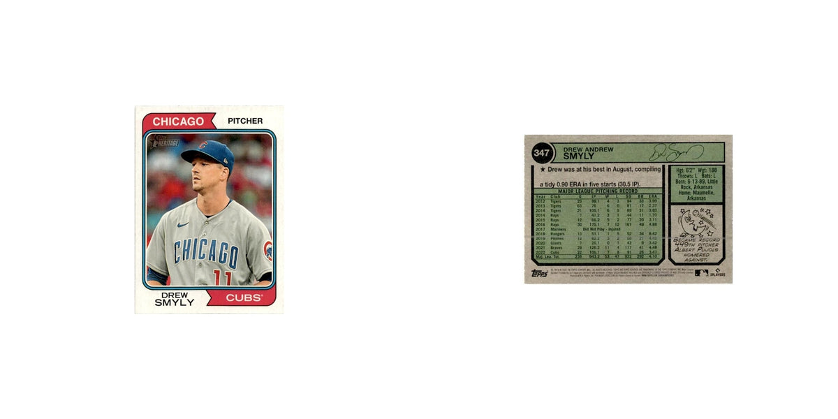 Drew Smyly 2023 Topps Heritage  #347 Chicago Cubs Baseball Card NM