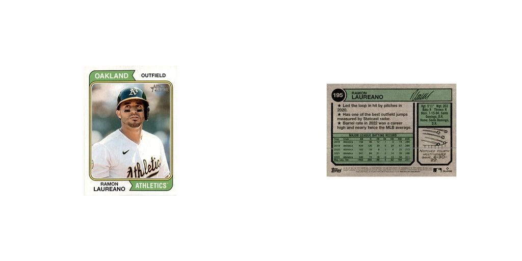 Ramon Laureano 2023 Topps Heritage  #195 Oakland Athletics Baseball Card NM