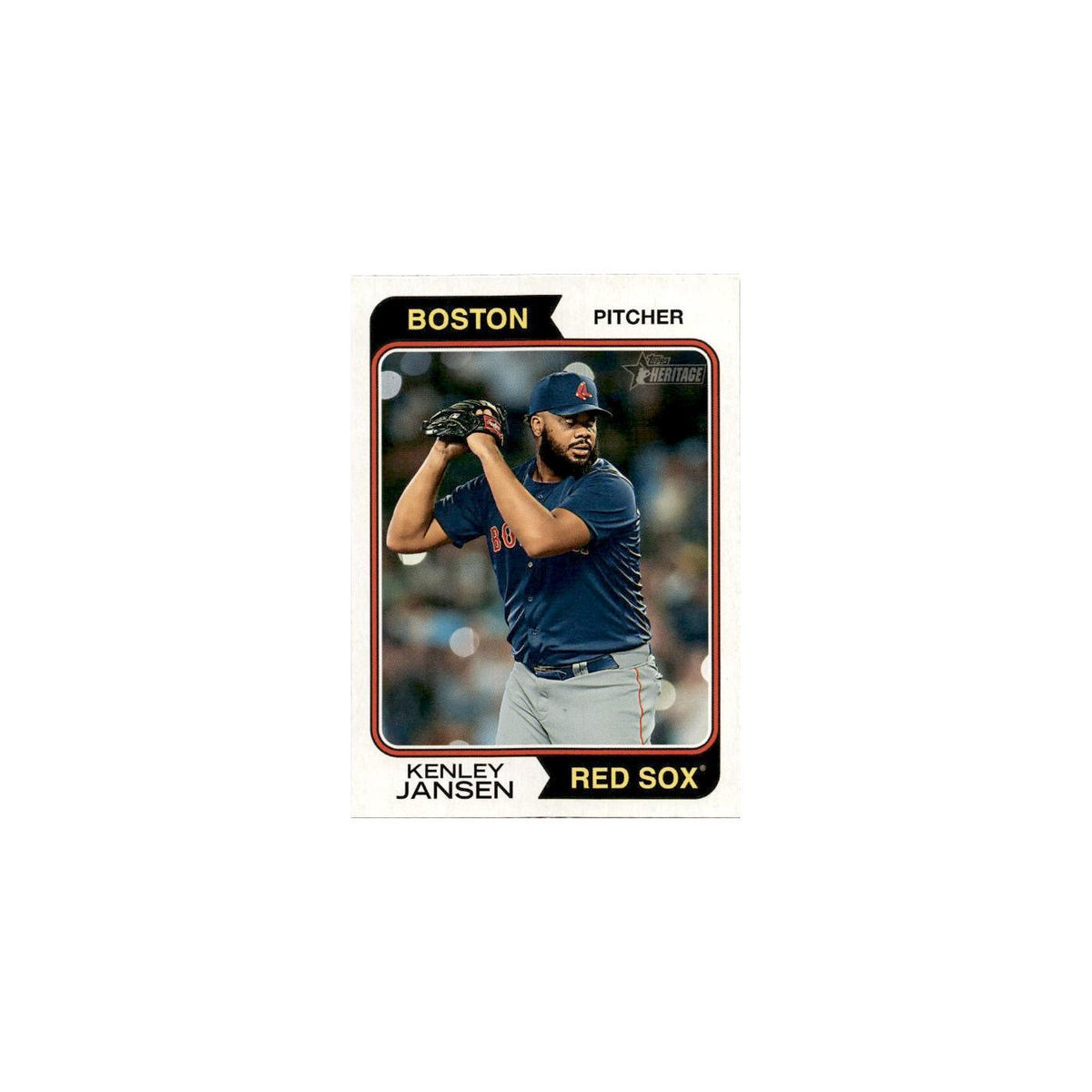 Boston Red Sox 2021 Topps Heritage  #6 Boston Red Sox Baseball Card NM