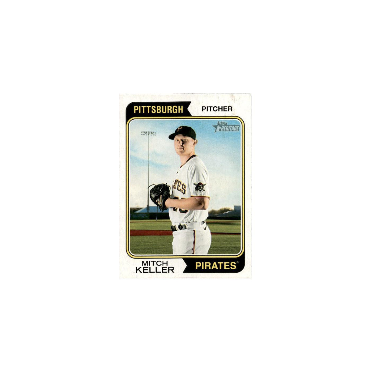 Mitch keller 2023 Topps Heritage #220 Pittsburgh Pirates Baseball Card NM