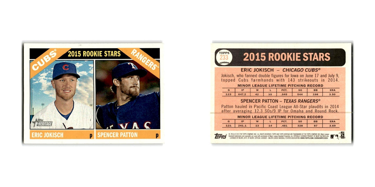 Spencer Patton Eric Jokisch 2015 Topps Heritage #233 NM