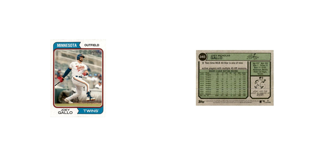 Joey Gallo 2023 Topps Heritage  #345 Minnesota Twins Baseball Card NM