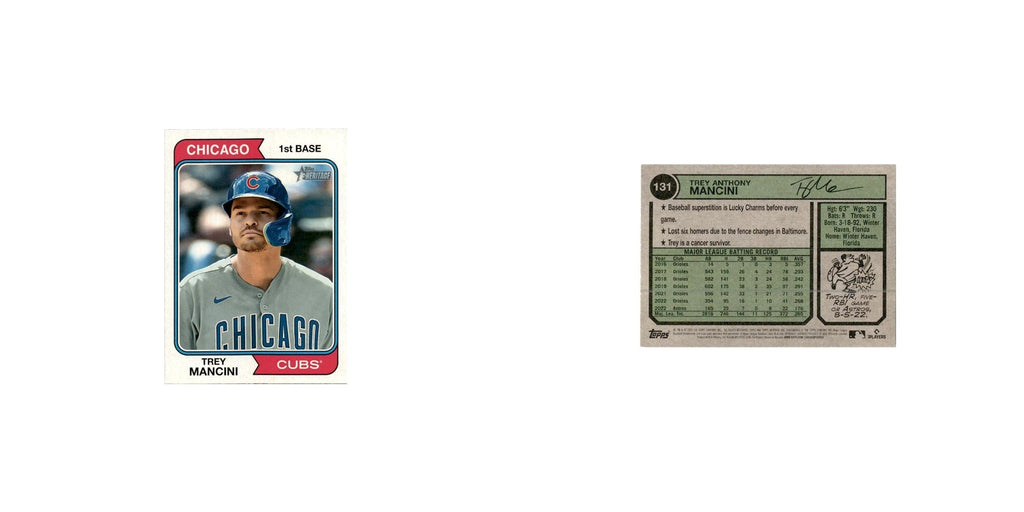 Trey Mancini 2023 Topps Heritage  #131 Chicago Cubs Baseball Card NM
