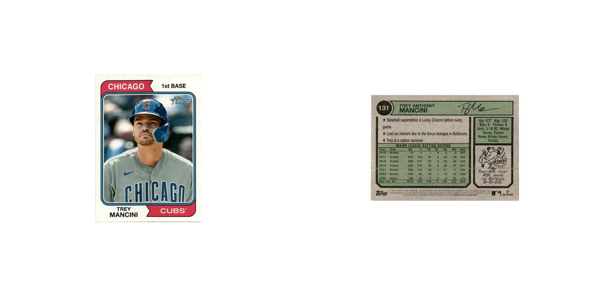Trey Mancini 2023 Topps Heritage  #131 Chicago Cubs Baseball Card NM