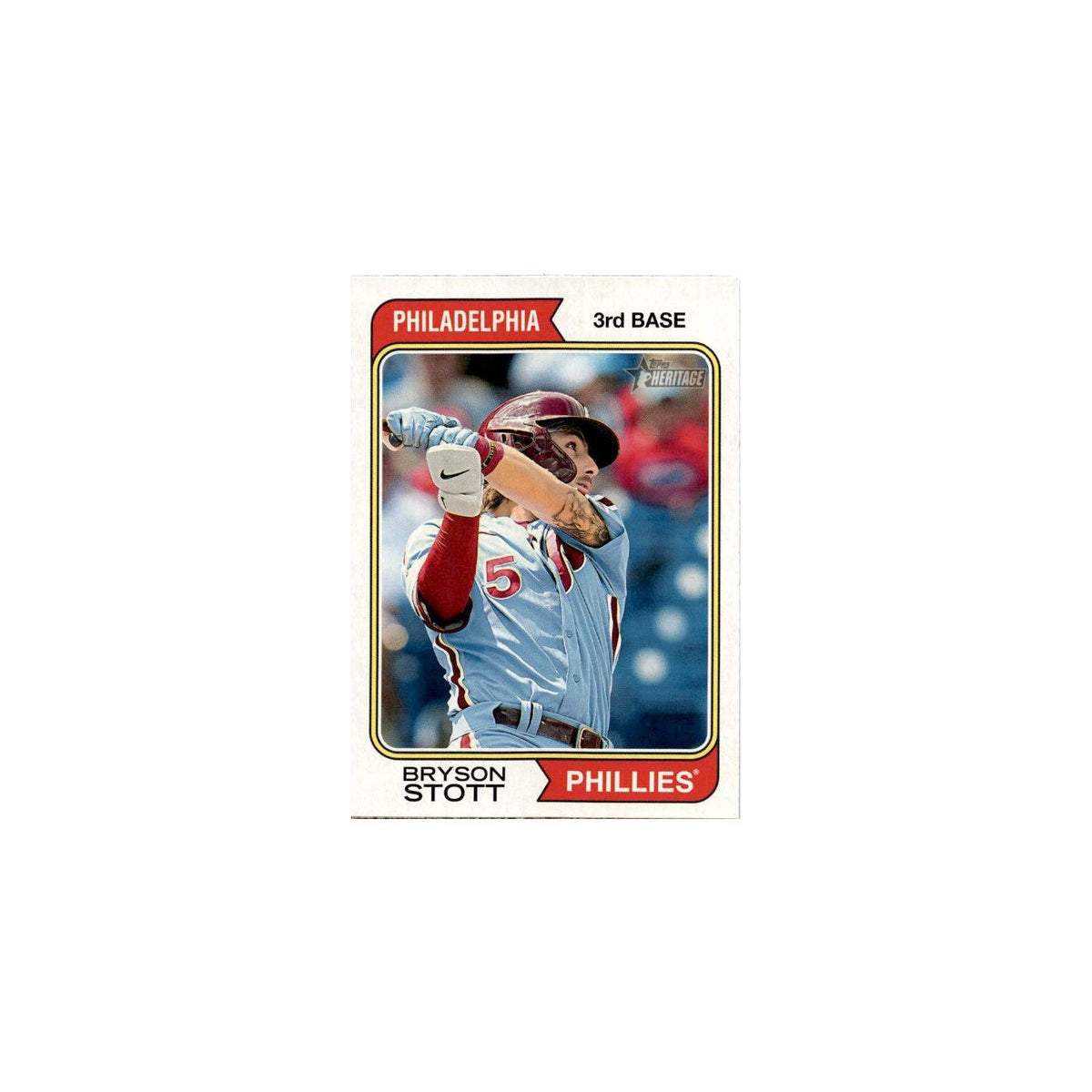 Bryson Stott 2023 Topps Heritage  #243 Philadelphia Phillies Baseball Card NM