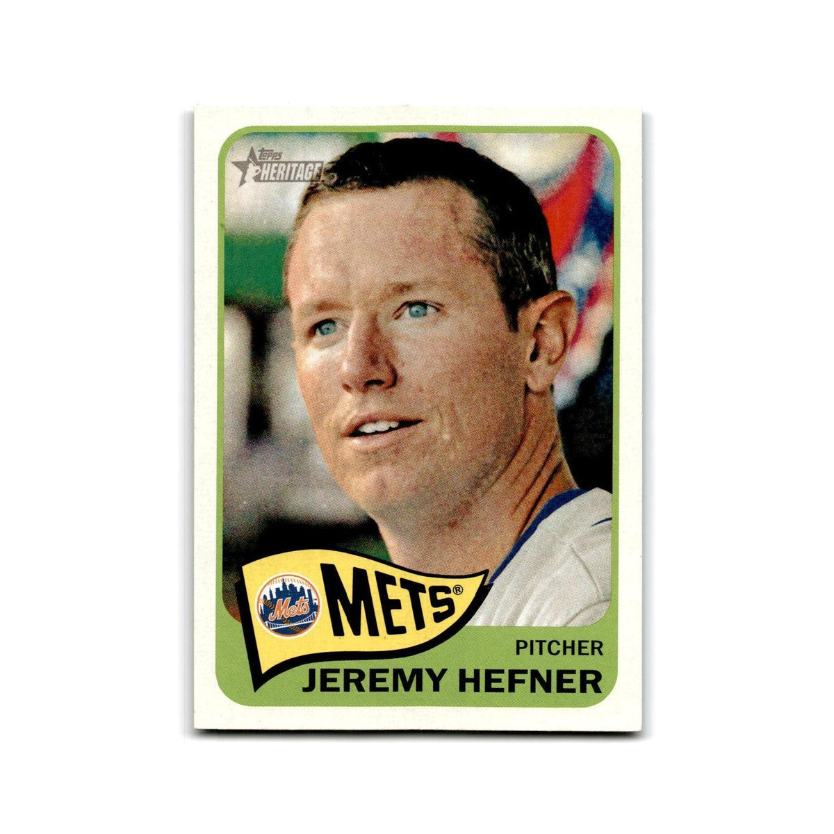 Jeremy Hefner 2014 Topps Heritage #199 New York Mets Baseball Card NM
