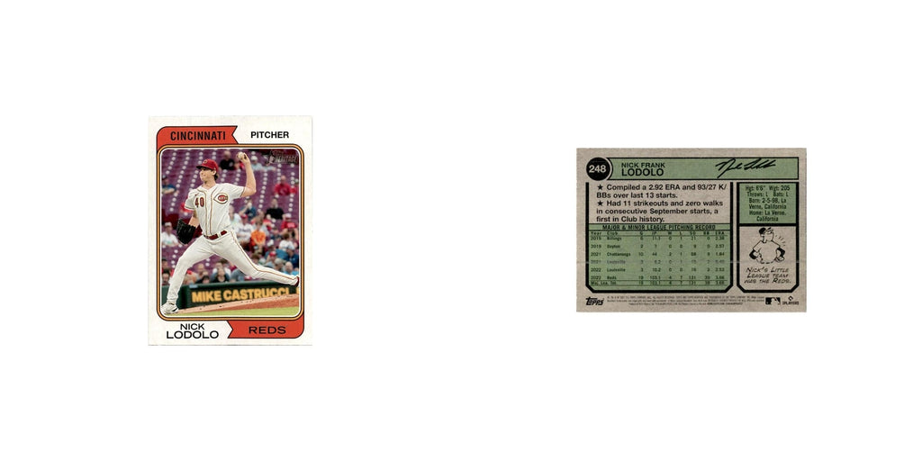 Nick Lodolo 2023 Topps Heritage  #248 Cincinnati Reds Baseball Card NM
