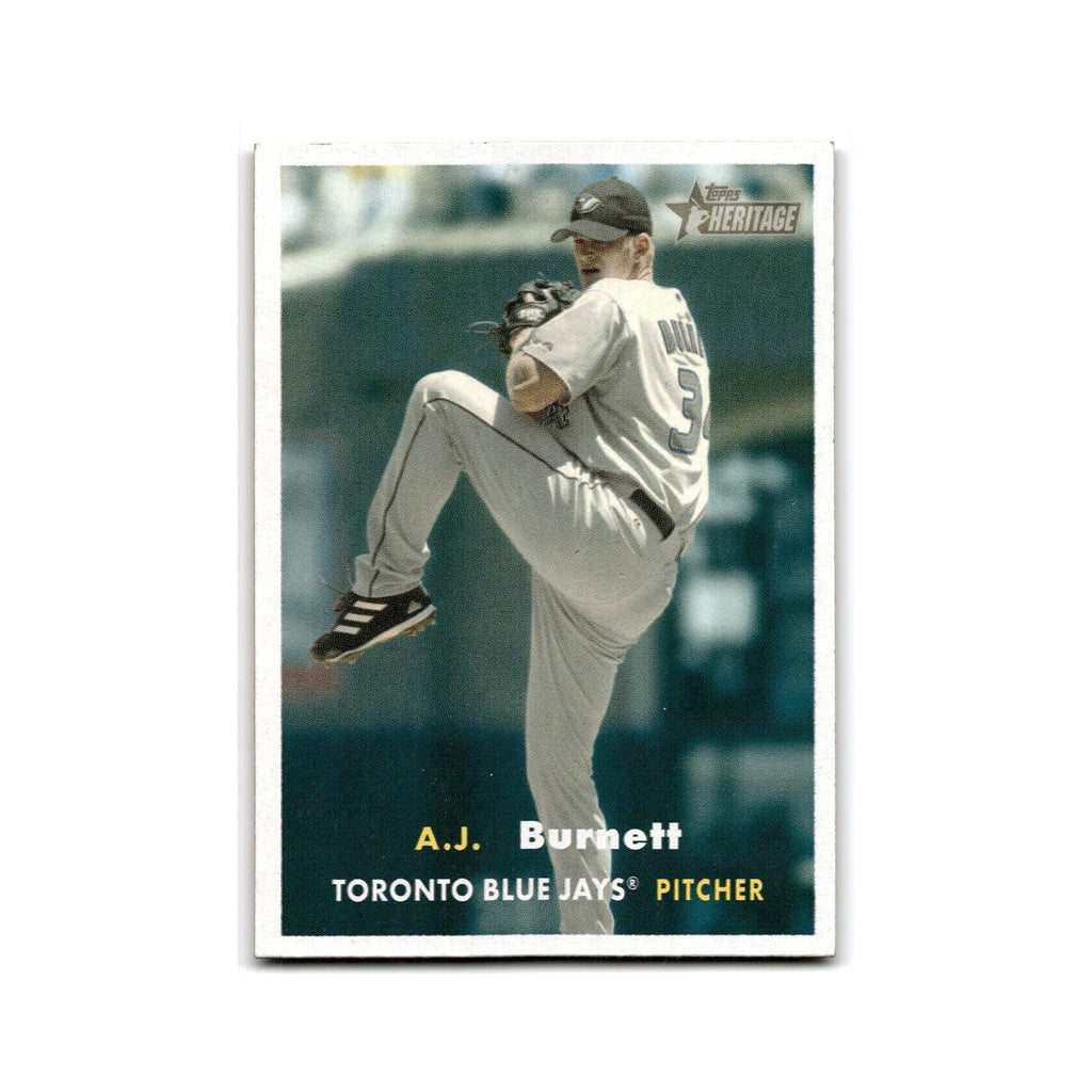 A.J. Burnett 2006 Topps Heritage #109 Toronto Blue Jays Baseball Card NM