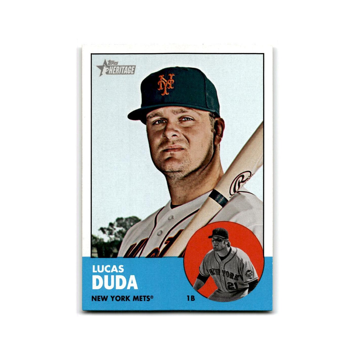 Lucas Duda 2012 Topps Heritage #245 New York Mets Baseball Card NM