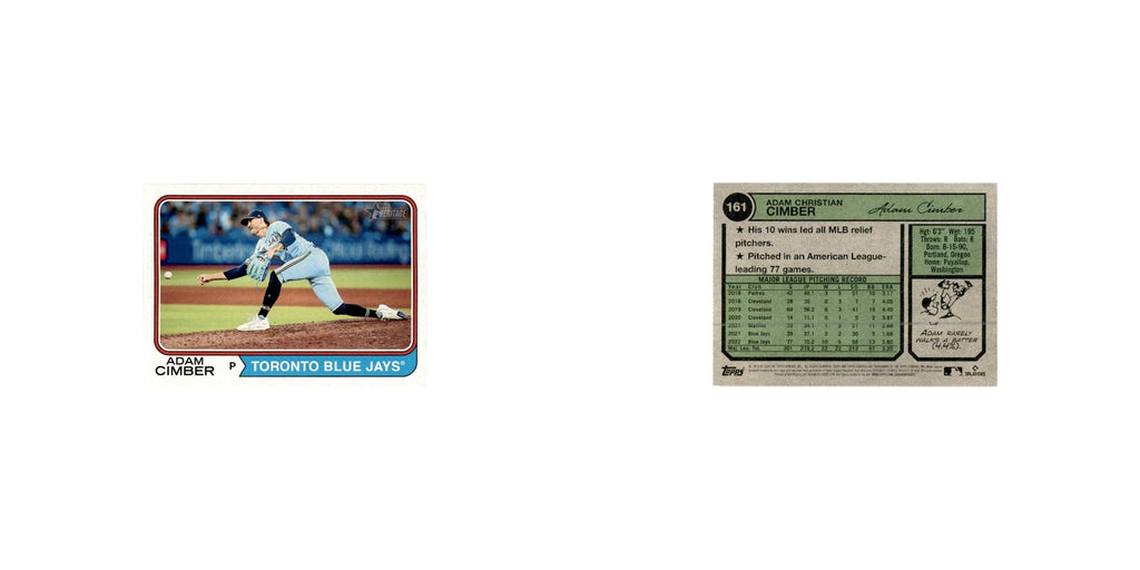 Adam Cimber 2023 Topps Heritage #161 Toronto Blue Jays Baseball Card NM