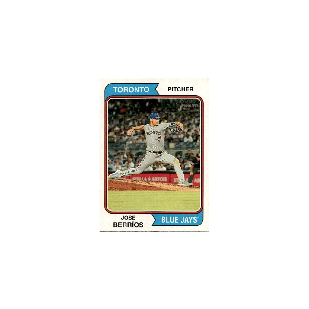 José Berríos 2023 Topps Heritage  #60 Toronto Blue Jays Baseball Card NM