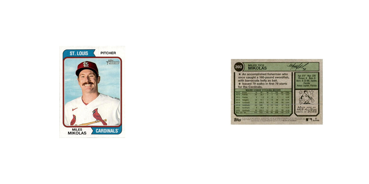 Miles Mikolas 2023 Topps Heritage  #393 St. Louis Cardinals Baseball Card NM
