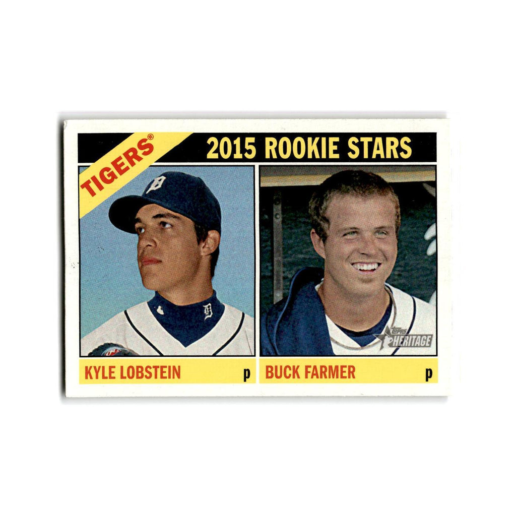 Kyle Lobstein Buck Farmer 2015 Topps Heritage #209 Detroit Tigers NM