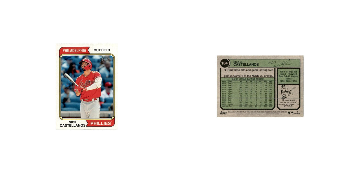 Nick Castellanos 2022 Topps Heritage  #134 Philadelphia Phillies NM