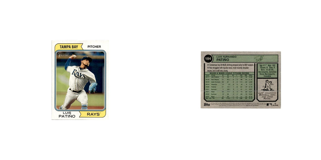 Luis Patiño 2023 Topps Heritage  #184 Tampa Bay Rays Baseball Card NM