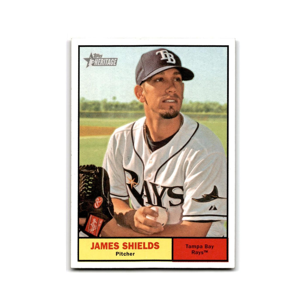 James Shields 2010 Topps Heritage #303 Tampa Bay Rays Baseball Card NM