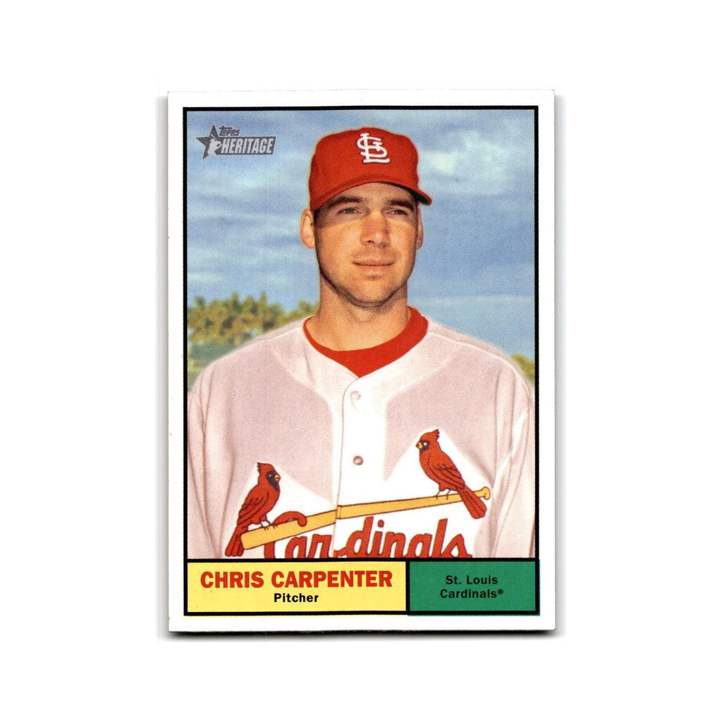 Chris Carpenter 2010 Topps Heritage #32 St. Louis Cardinals Baseball Card NM