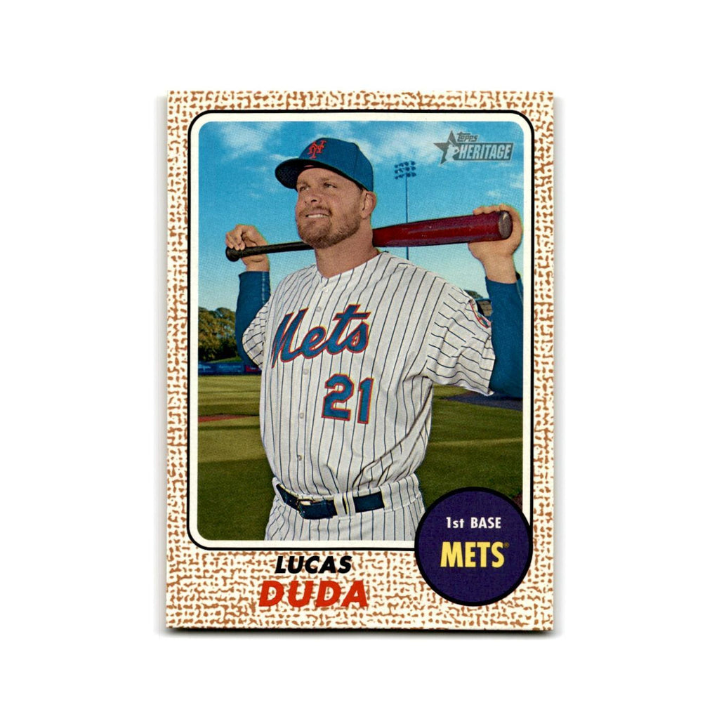 Lucas Duda 2017 Topps Heritage #46 New York Mets Baseball Card NM