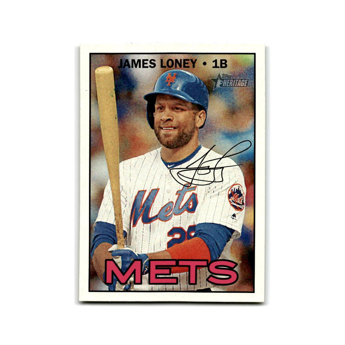 James Loney 2016 Topps Heritage #657 New York Mets Baseball Card NM