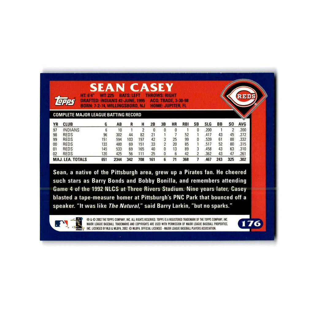 Sean Casey 2003 Topps #6 Cincinnati Reds Baseball Card NM