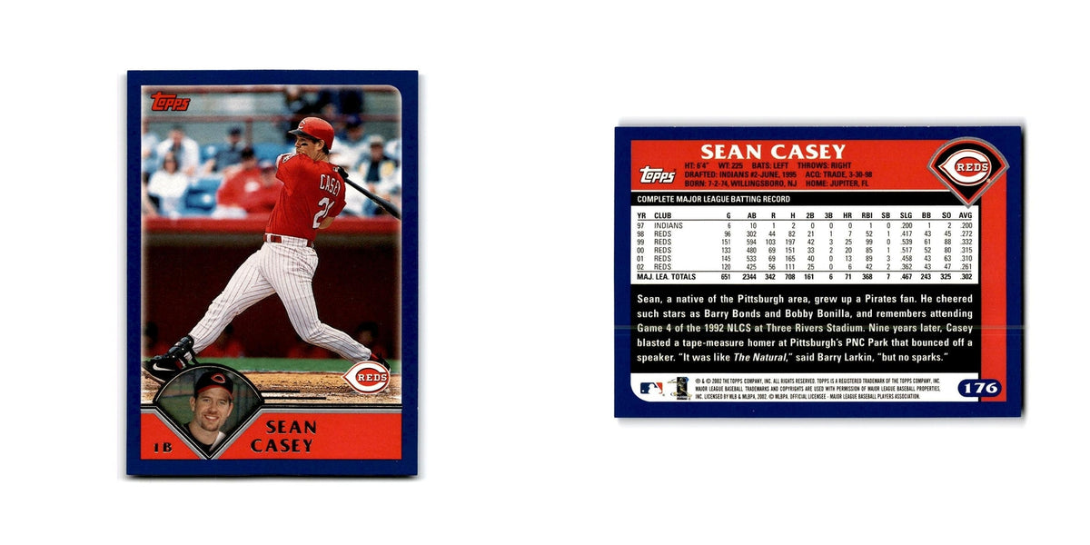 Sean Casey 2003 Topps #6 Cincinnati Reds Baseball Card NM