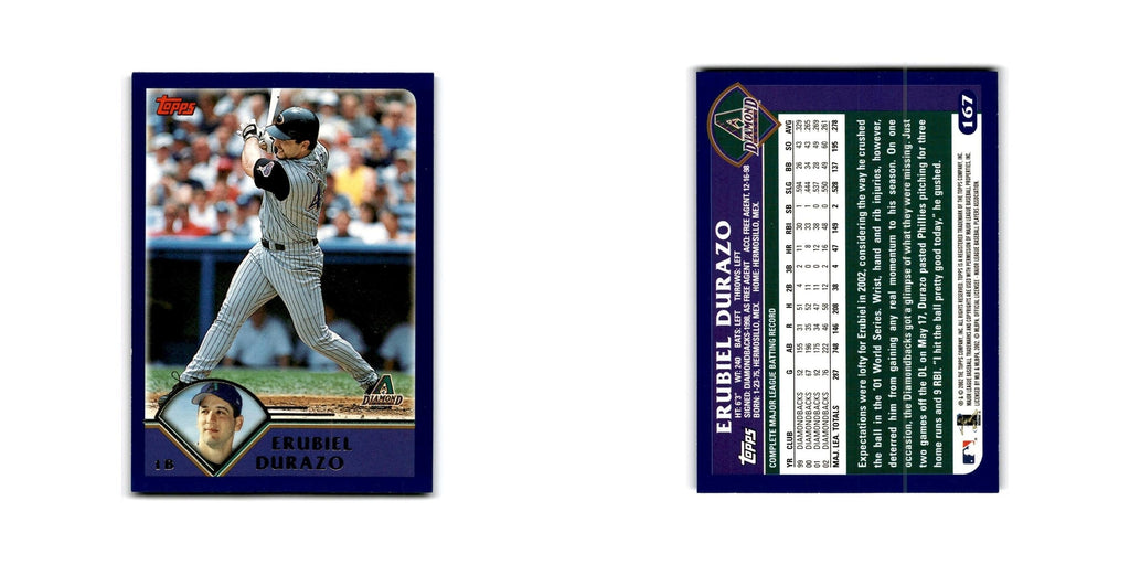 Erubiel Durazo 2003 Topps #167 Arizona Diamondbacks Baseball Card NM