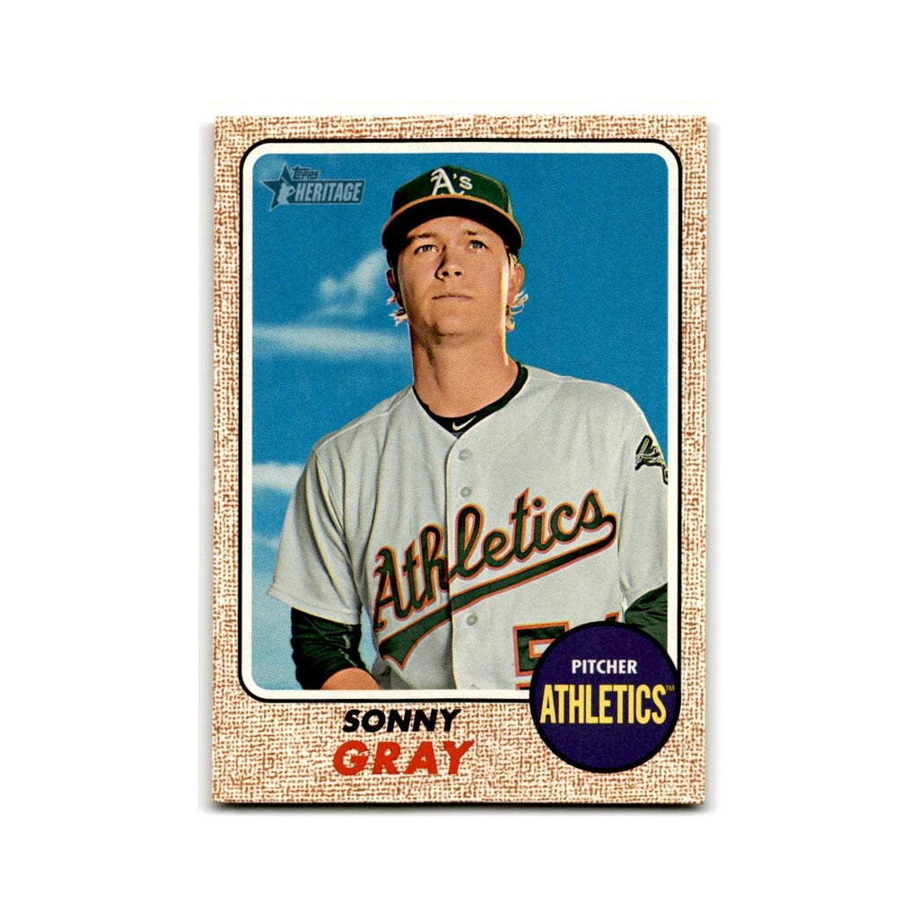 Sonny Gray 2017 Topps Heritage #359 Oakland Athletics Baseball Card NM