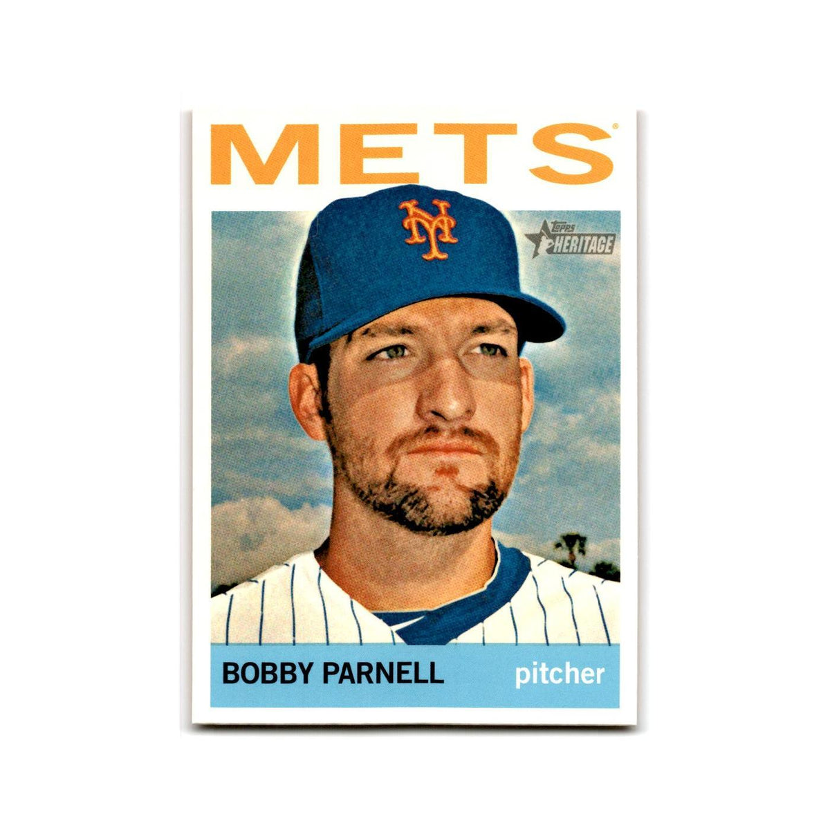 Bobby Parnell 2013 Topps Heritage #387 New York Mets Baseball Card NM