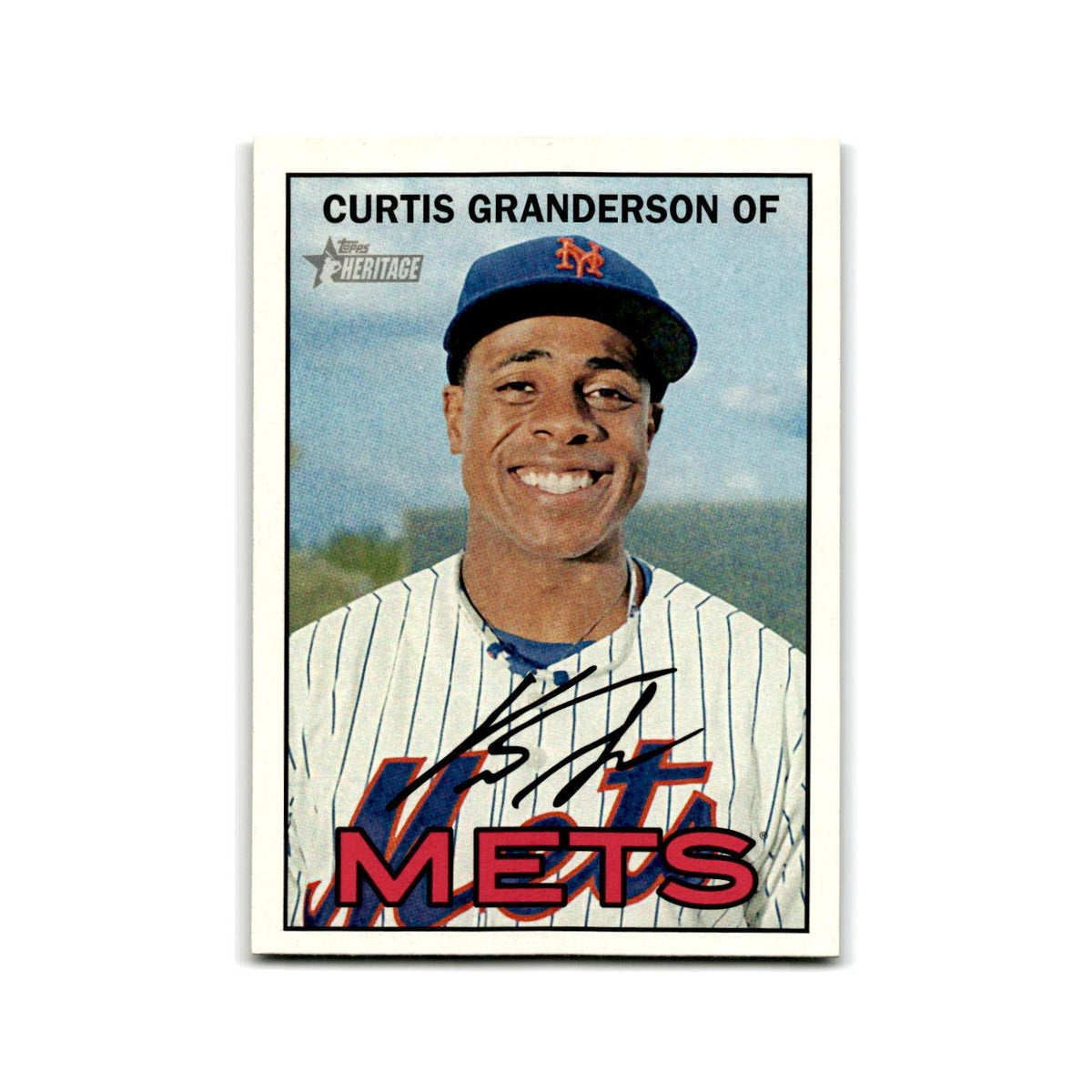 Curtis Granderson 2016 Topps Heritage #401 New York Mets Baseball Card NM